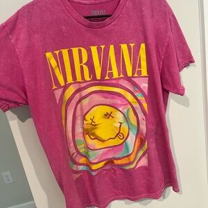 Nirvana Pink Graphic T-Shirt